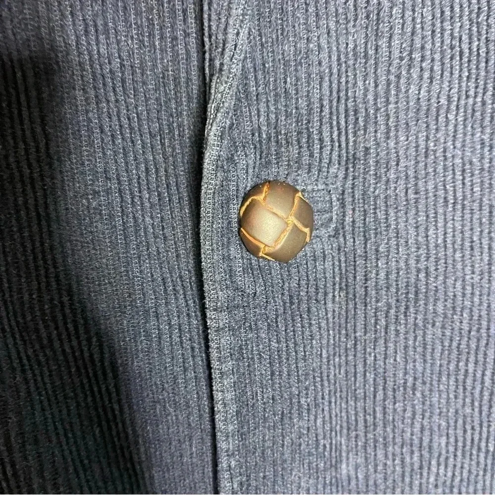 L.L.Bean Men's Blue Corduroy Blazer Elbow Patch Size 44 Tall